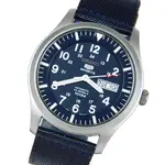 SEIKO SNZG11K1 精工表 藍色 夜光 盾牌5號 帆布軍用自動 機械錶 男錶