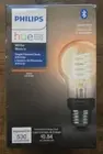 Philips Hue Amber Dimmable Filament A19/E26 Smart Edison Vintage 40W LED Bulb