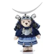 Steiff TEDDY Bear SAMURAI Blue Crescent Moon III Date Masamune New