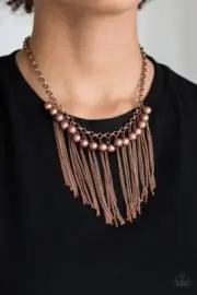 Powerhouse Prowl - Copper Necklace - Paparazzi Accessories