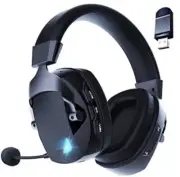 Acinaci Wireless Gaming Headset with Detachable NoiseCancelling Microphone, 2.4G