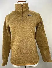 Patagonia Better Sweater Quarter-Zip Pullover Women's NWT size Small Nest Brown