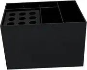 Generic Salon Barber Scissors Holder Rack, Scissors Storage Box Organizer Case Barber Accessories, Black 9 Holes