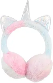 [GLSTOY] Adorable Unicorn Ear Muffs Plush Warm Winter Earmuffs Ear Protection Comfortable for Boys and Girls 1 Piece