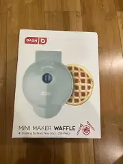 DASH Mini Maker Aqua Waffle Hash Brown Keto Chaffle