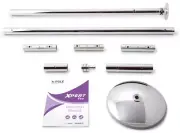 XPole X-PERT Pro 45mm PX Spinning Static Dance Exercise X Pole Stainless Steel