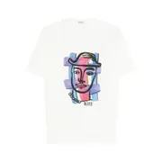[Bode] Bode Hat-print T-shirt XL WHITE