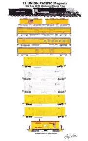 Union Pacific Big Boy #4014 2024 Train 12 magnets Andy Fletcher