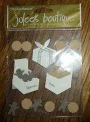 Jolee's Boutique Cookies Gingerbread Gifts Boxes Scrapbook/Card Embellishment