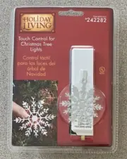 Holiday Living On/Off Touch Control For Christmas Tree Lights, Snowflake, NEW