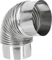 Mipcase Stainless Steel Chimney Flue Elbow Pipe Exhaust Vent for Heating Stoves Durable Design for Indoor and Outdoor Use Essential for Safe Gas Ventilation