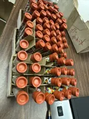 Lot Of 45 Vacationer Tubes —8 Empty , 37 Filled With Multicolored Seeds Beads -