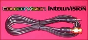 12Ft RCA Video Cable & GOLD RF Coax TV Adapter for Colecovision & Intellivision