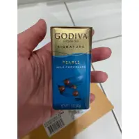 在飛比找蝦皮購物優惠-GODIVA 牛奶巧克力豆 鐵盒裝，有塑封膜 (效期2024