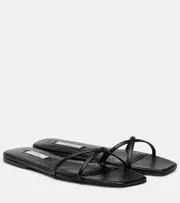 [Toteme] Toteme Leather slides AU 8 black