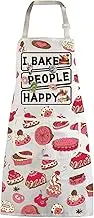 MBMSO Baking Apron Funny Baker Gifts for Bake Lover Kitchen Cooking Apron I Bake People Happy Apron Baking Gifts for Bakers