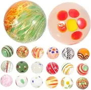 COSMEVIVI 20pcs Glass Marbles Marbles for Play Fish Tank Pebbles Games Large Craft Tank Balls Floral Arrangement Supplies Solid Spheres Crafts Transparent Vase Beads Catching Game Glass