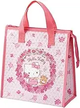Skater FBC1-A Lunch Bag, Non-Woven Insulated Bag, Hello Kitty Flower Wreath, Sanrio