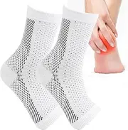 Neuropathy Compression Socks - Toeless Compression Socks Breathable - Soothing Athletic Socks, Thin Running Socks for Feet, Nerve Damage, Ankle