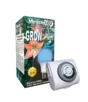 Blue Spectrum Sunlight Ultra Grow Bulb with Timer