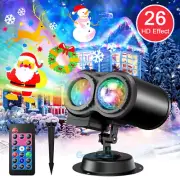 26 Effects Outdoor Christmas Projector Laser Light Party Garden Landscape Decor
