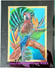 STAND OUT FROM THE CROWD, Original Hand drawn Wall Art, Fine Art, Not A Print!!!