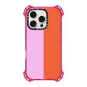 iPhone 16 Pro Bounce Case MagSafe Compatible Pink/Red Colorblock