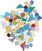 IWOWHERO Assorted Colors Tiles for Creative DIY Supplies Safe Material for Home Decoration for Photo Frames Cups Flowerpots and More