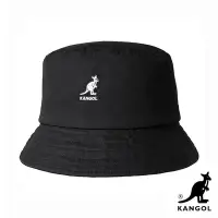 在飛比找Yahoo奇摩購物中心優惠-KANGOL-WASHED BUCKET 漁夫帽-黑色