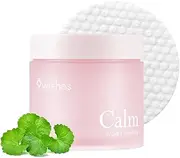 [9 wishes] Calm pH CICA Toner Pads 70 Counts 14oz - Calm and Soothe Irritated Skin with 88% Centella Asiatica Extract