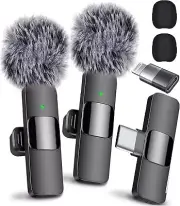 Mini Mic Pro Wireless Microphone for iPhone, iPad, Android, Lavalier Micropho...