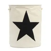 Foldable Storage Laundry Hamper Sorter Clothes Storage Baskets Cotton Laundry Washing Bag WHITE COLOR