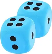 GARIOUANS 2Pcs Eva Dice Game Prop Dice for Party Games for Classroom Family Gatherings and Fun Activities Lightweight Portable Dice