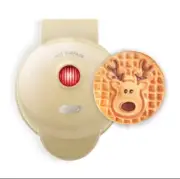 Dash Electric Mini Waffle Maker REINDEER New