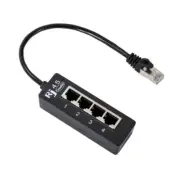 4 Port RJ45 Networking Splitter Adapter 4 Way Rj45 Cable Extender for Multiple