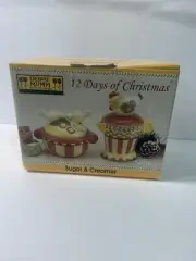 12 Days of Christmas Sakura Debbie Mumm SUGAR and Creamer Set in Box