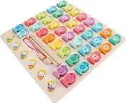 Gogogmee 1 Fishing Game Board Number Letter Cognition Matching Educational Early Education Fishing Puzzles Puzzle Wooden