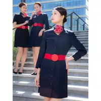 在飛比找ETMall東森購物網優惠-東航連衣裙美業酒店經理空姐制服