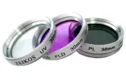 3-Pcs Hi Def UV Polarizer & FLD Filter Kit For Sony DCR-SR88 DCR-SR68