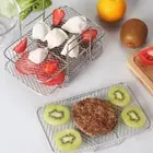 3-Layers Grilling Rack Stackable Baking Pan Barbecue Net Air Fryer Shelf Oven