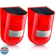 Qualirey Solar Sound and Light Alarm Motion Sensor 129db Outdoor Dog Baking S