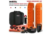 X-BULL Winch Recovery Kit Snatch Strap Off Road 4WD with Recovery Tracks Boards Gen 2.0