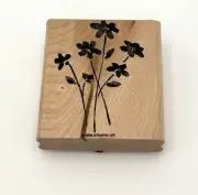 Stampin Up Rubber Stamp Wildflowers Spring Bouquet Card Making Nature Sprigs