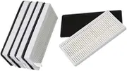 Robot HEPA Filter Side Brush Main Roll Brush Mop Cloth Rags Compatible with Yeedi K600 K700 Robotic Vacuum Cleaner Spare Parts Accessories (Color : 5xHEPA 5xSponge)