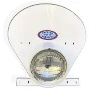 Authentic Preston Petty Headlight Number Plate Assembly - White