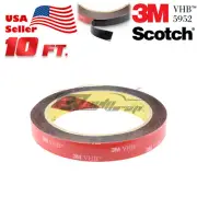 Genuine 3M VHB #5952 Double-Sided Mounting Foam Tape Automotive Car 15mm x 10FT