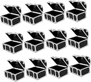 CIMAXIC Mini Pirate Treasure Chests Toy Set 12pcs Vintage Jewelry Boxes for Pirate Games Birthday Party Favors Christmas