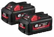 Milwaukee M18HB62 - 18V High Output 6.0Ah Battery Twin Pack