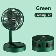 Portable Foldable Rechargeable Oscillating Fan Battery Operated USB C Small Fan Remote, Quiet Table Desk Fan Folding Standing Pedestal Fans for Bedroom Rome Of