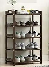 Bamboo Shoe Rack,Multi-Tier Entryway Shelf Storage Organizer Free Standing Corner Multifunctional Household Shelf,Plant Display Stand Outdoor Indoor (Size : 5 Tier-50cm/19.69inch)